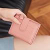 Korean Style Short Wallet Alligator Pattern Women's Wallet Ins Double Fold Wallet  Girl