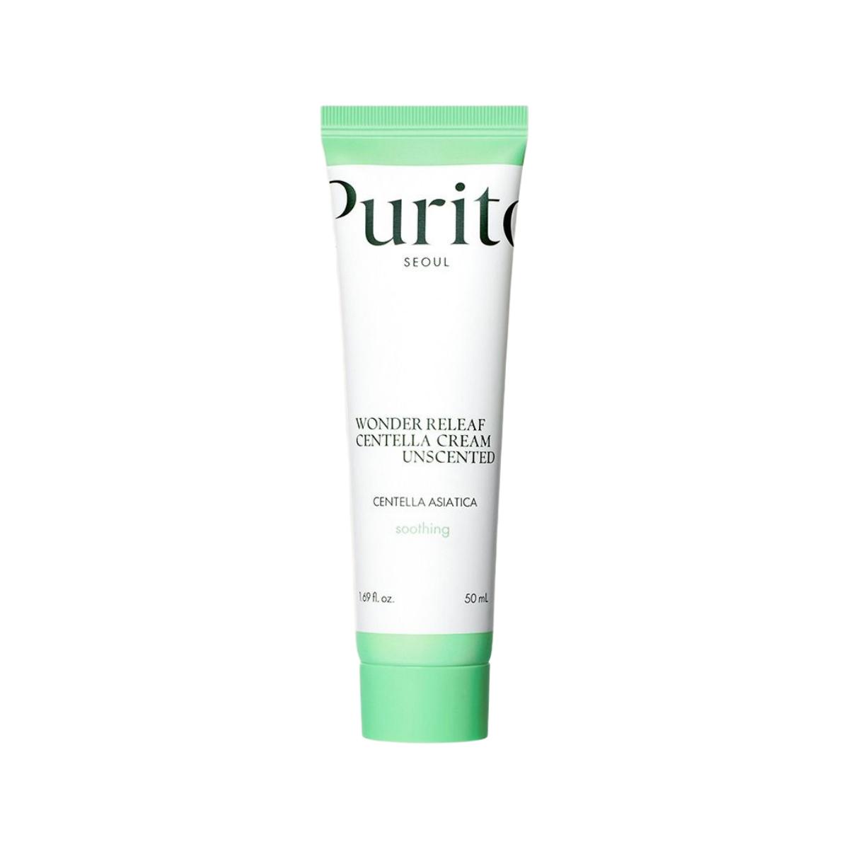 PURITO Seoul Wonder Releaf Centella Cream Unscented Soothing Barrier Recovery 50ml