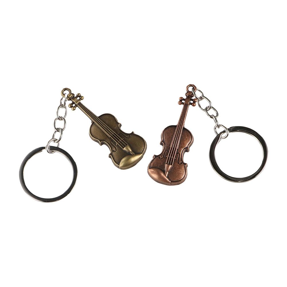 Cello Violin Key Chain Classical Musical Instrument Pendant Vintage Violin Keyring  Friends