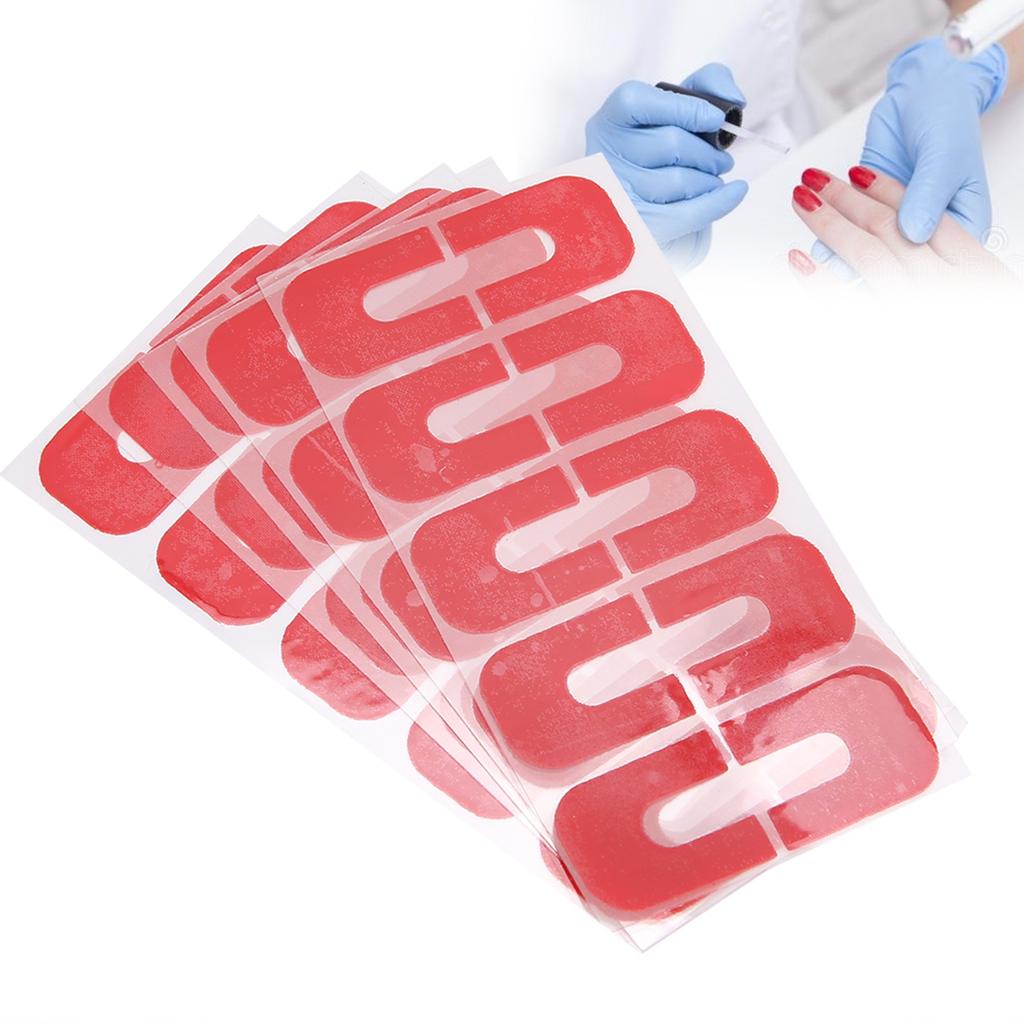 50 sztuk odkleić taśmy do paznokci bariera skóry odporna na zalanie naklejka Nail Art Protector Cover