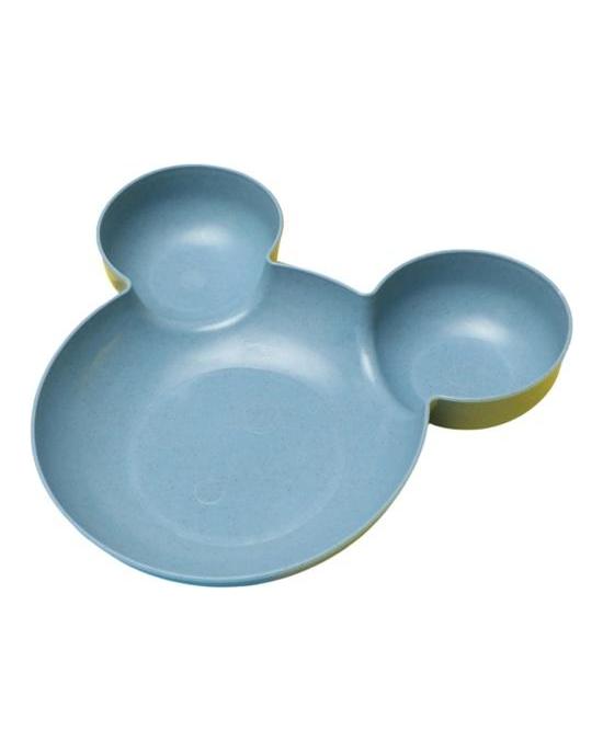 Durable 3-Compartment Space-saving Cute Dried Fruit Snack Plate for Children Serving Plate