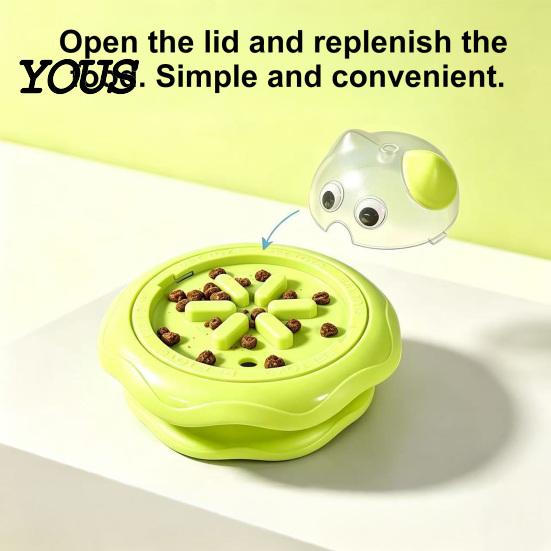 Removable Cat Training Toy Interactive with Auto Feather Wand And Track Ball for Indoor Cats, Puzzle Toys Cats Detachable Food Dispenser, Stable
