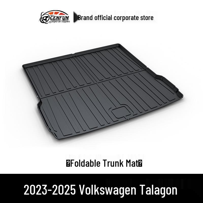 

Volkswagen Teramont X/Viloran/Lanyue TPE Коврик в багажник - Водонепроницаемый, Без запаха, Износостойкий, Экологичный, Устойчивый к царапинам. Folding Trunk Mat