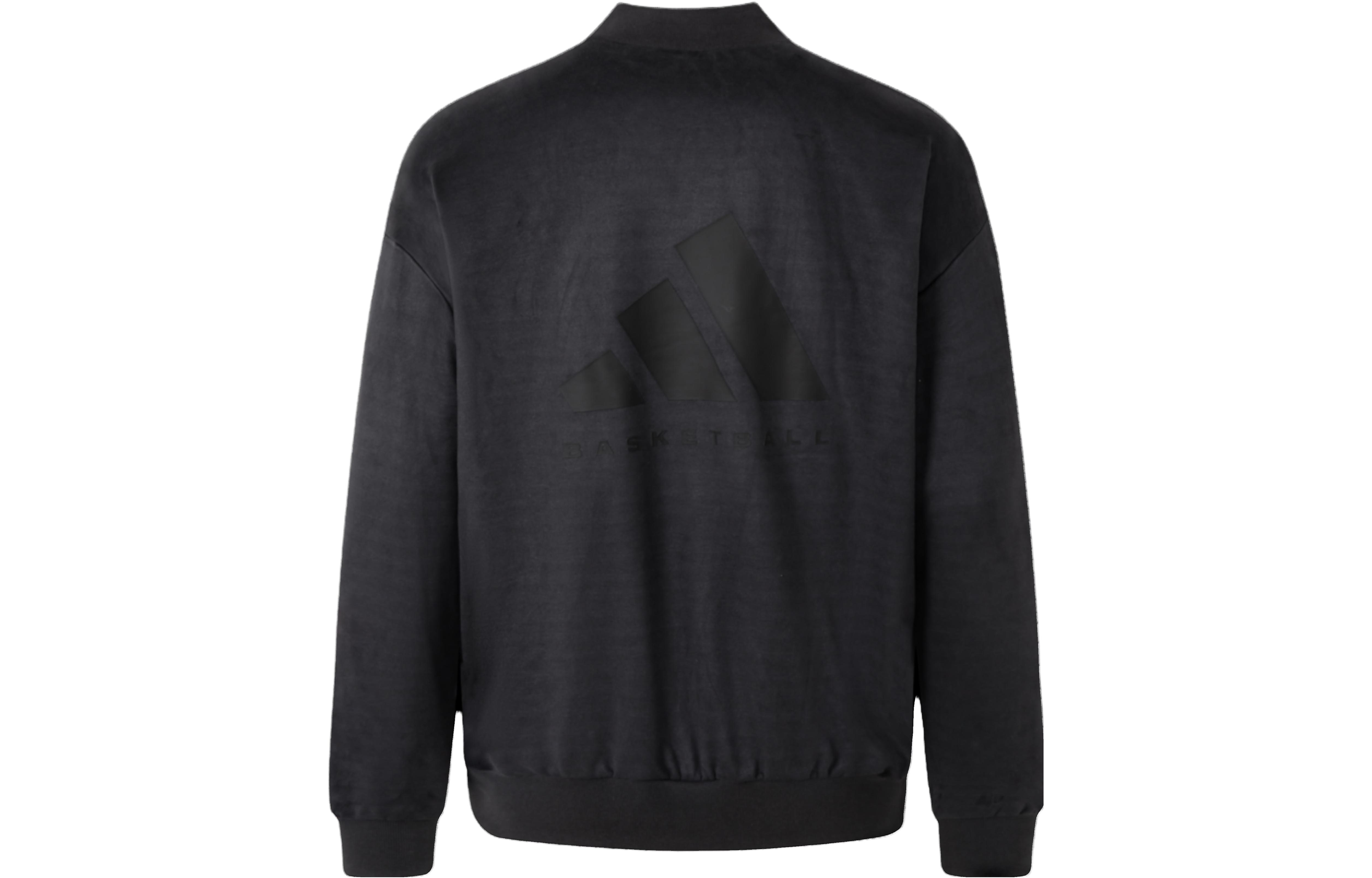 Adidas THE 2024 COLLECTION Sweatshirts Unisex Charcoal Black Crew Neck Moderate Regular IN7696 XS