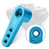 Aluminum Alloy RC Steering Servo Half Arm Horn 28.5mm 25T for   1Celsius10 Truck (Blue)