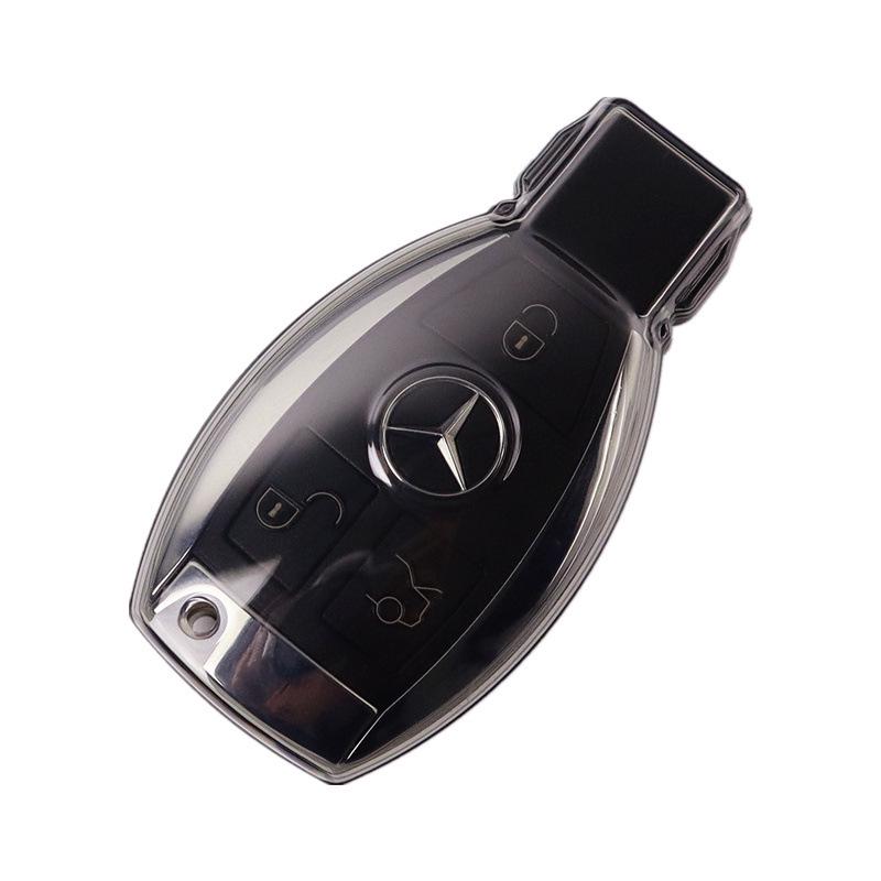 Transparent Full Coverage Key Case for Mercedes-Benz: GLC260, C200L, GLA, GLE320, GLS400, CLA