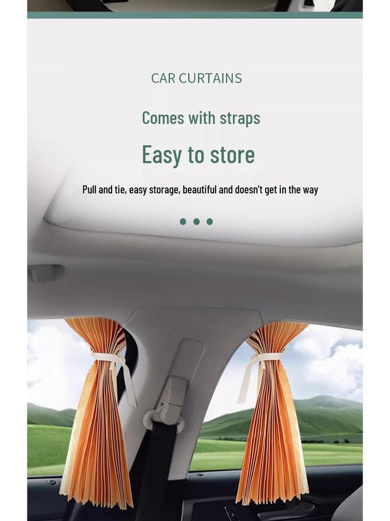 Magnetic Car Sunshade Curtains - Sun Protection & Heat Insulation for Children's Privacy on Side Windows