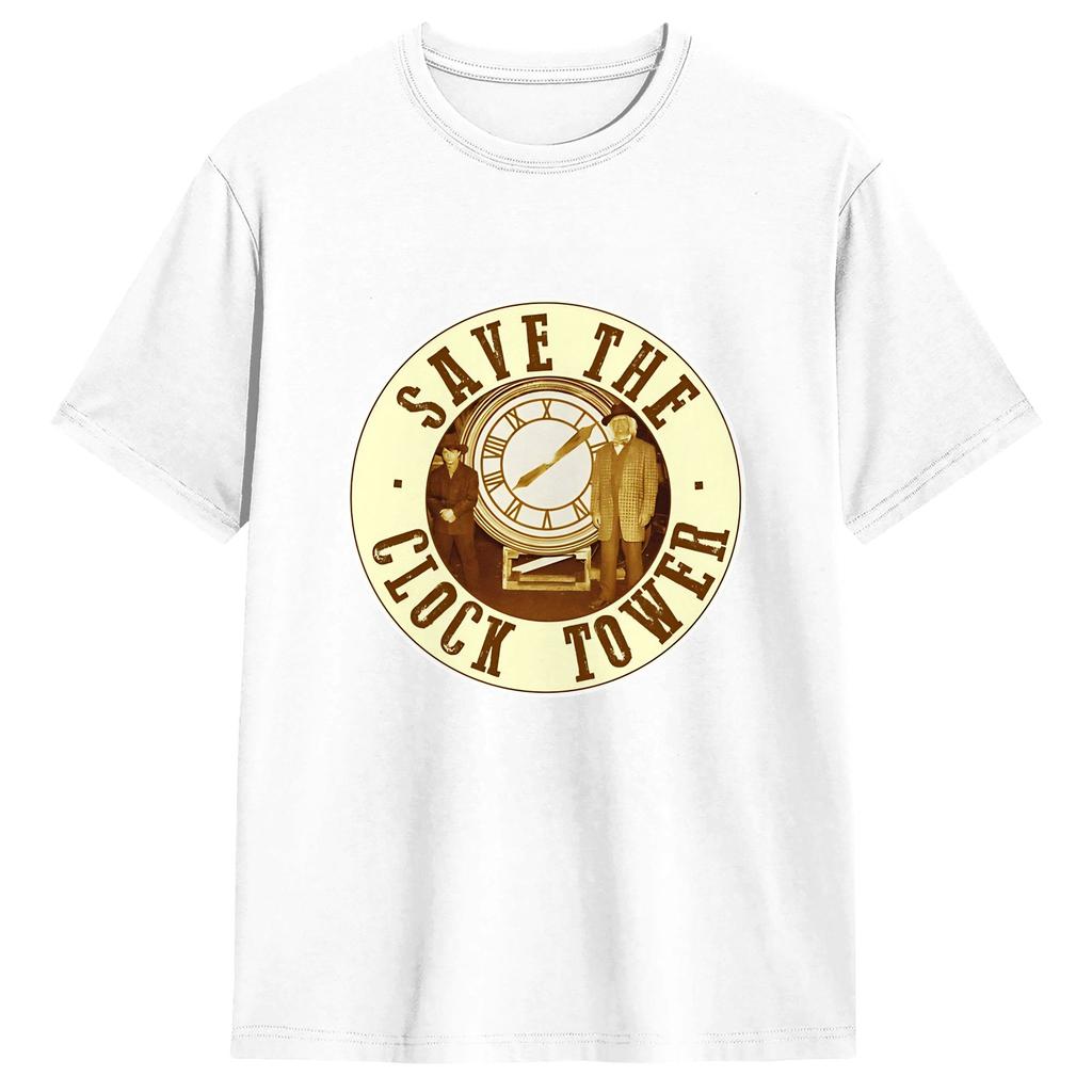 Back To The Futures Tshirt Beach Popular T Shirts Unisexs Cotton O Neck Oversize Tees Shortsleeve Vintage Tops
