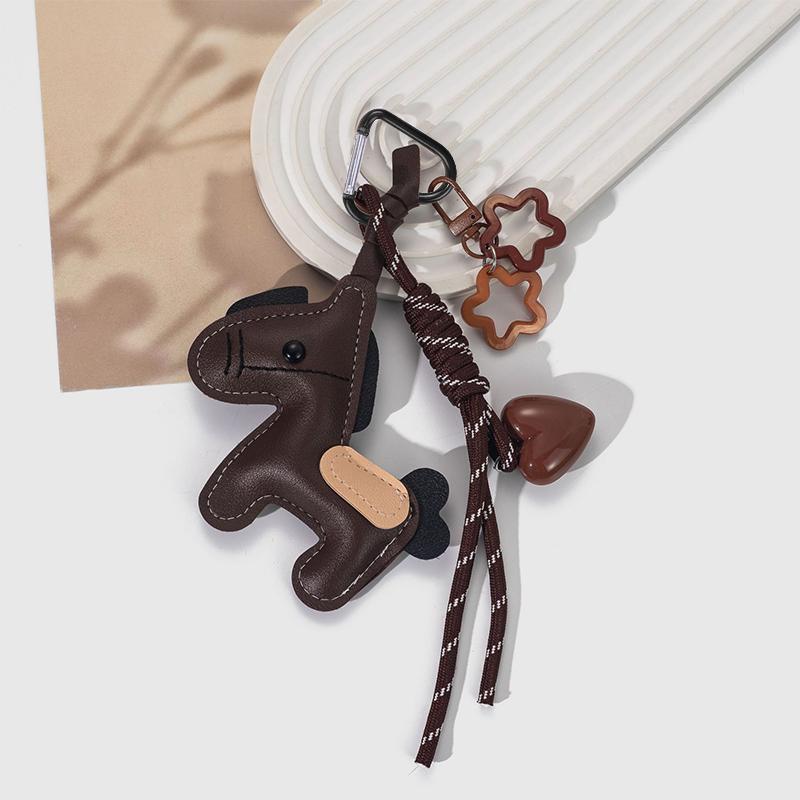 Yogodlns Horse Handmade Nylon Woven Rope Bag Pendant Cute Candy Color Fashion Backpack Handbag Hanging Bags Accessories