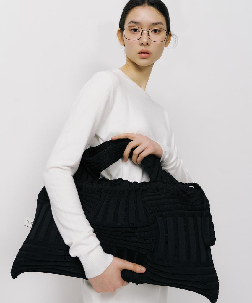Pleatsmama Big Bow Bag Black