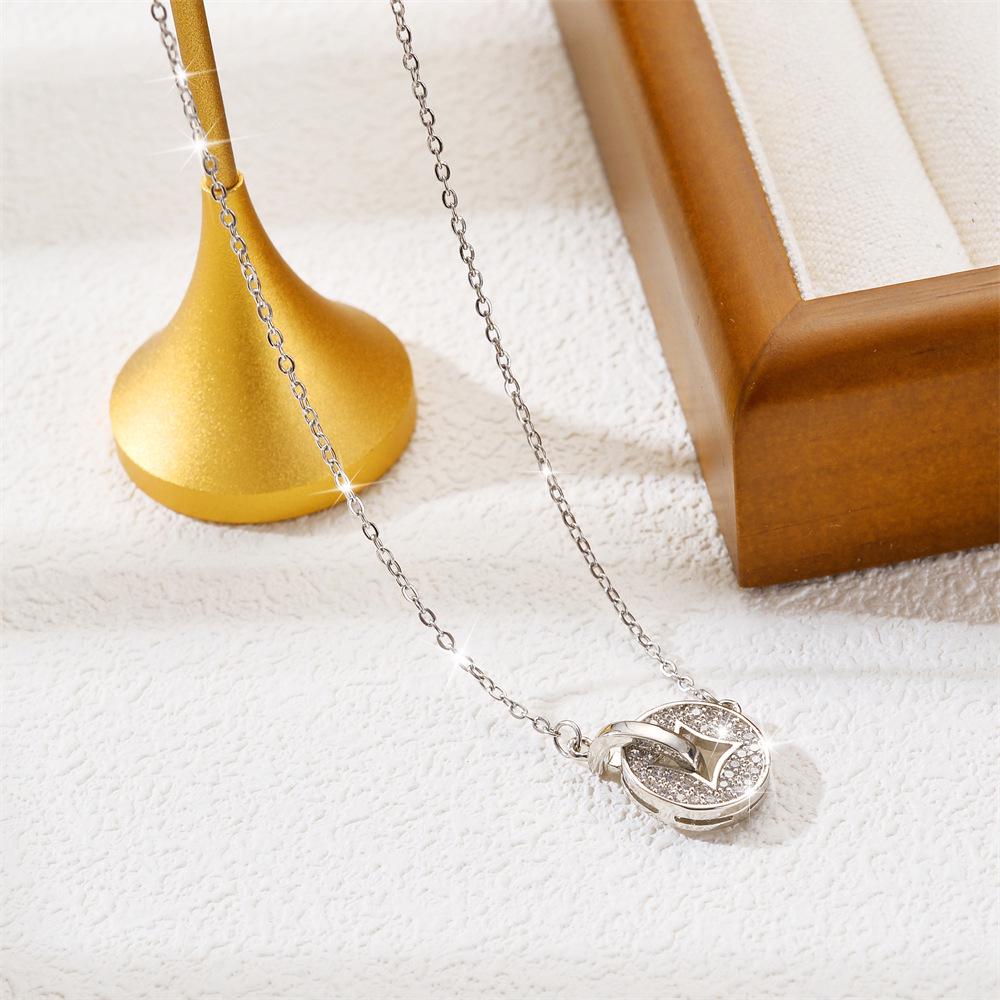 Simple Fashion Titanium Steel Women's Necklace - Non-fading, Luxurious, Versatile, Korean Style Clavicle Chain