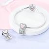 Charms Platacute Cat Swing Heart-Shaped Beads Fit Originalbracelets Charms For Women Jewelry Diy Making Gifts