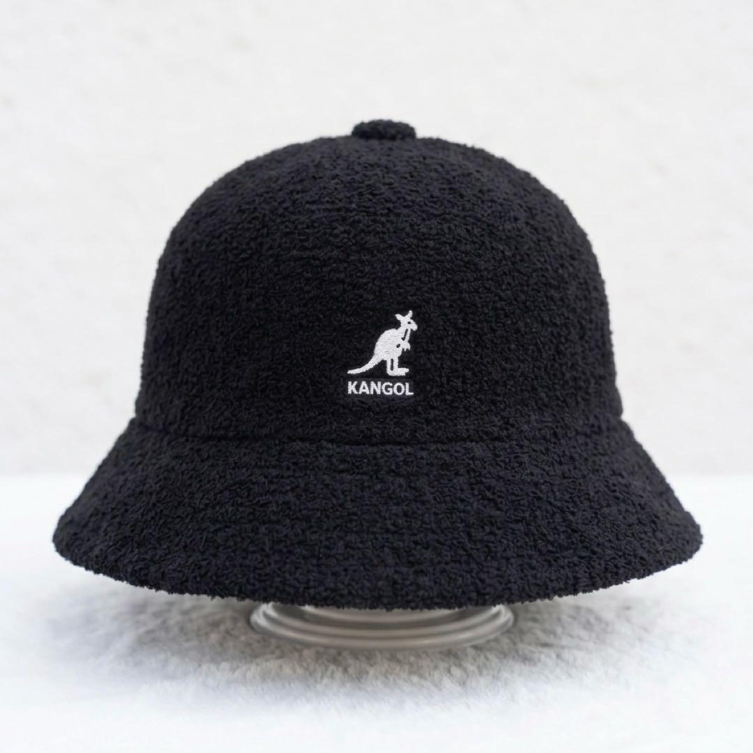 Used KANGOL Bucket Hat Bermuda Casual Black