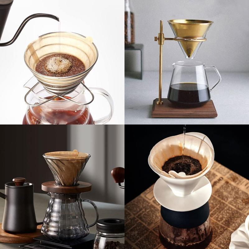 Coffee Filters Unbleached Disposable Coffee Filters Paper Fits for Drip and Compatible with Pour Over Coffee Maker