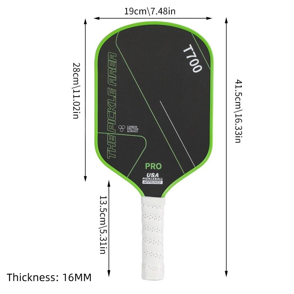 T700 Pickleball Paddle Carbon Fiber Pickle Ball Paddle Durable Pickleball Rackets Set