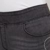 Baiyu Women Washed Banding Denim Pants Dwlw