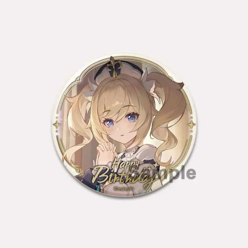 32/44/58mm Genshin Impact Tinplate Pin rotund desene animate Snap-in Brose pentru rucsac Cothes Accesorii Joc Anime Collection Badge Decorare