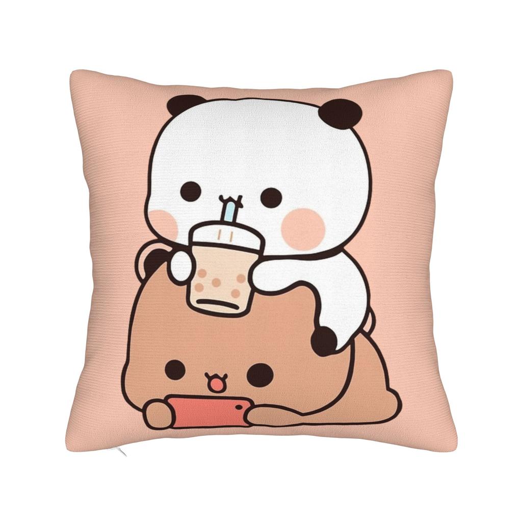 Cartoon Panda Bubu Dudu Pillowcase Printing Polyester Cushion Cover Decorations Throw Pillow Case Cover Home Zipper Xcm