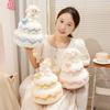 Double-Layer Cartoon Animal Cake Plush Toy - Girly Heart Doll Birthday Gift