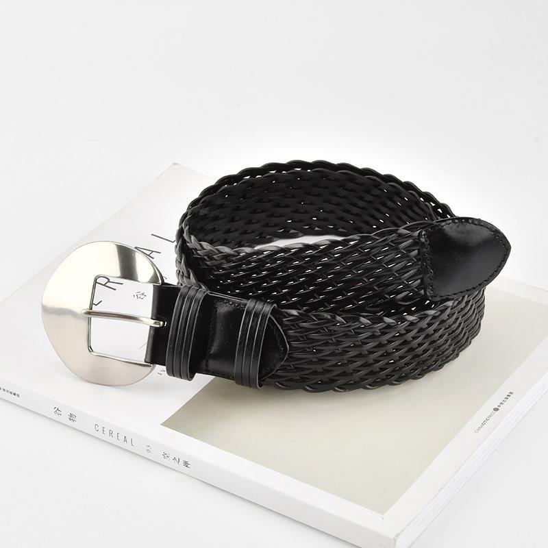 Ethnic Style Retro Woven Belt for Girls Bohemian Decorative Skirt Belt Leather Bran Paper Fashionable Waist Seal for Women