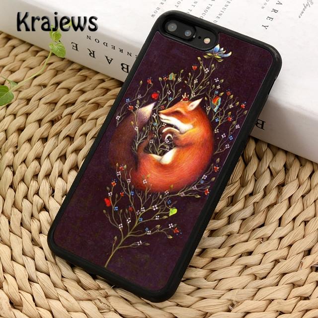 Krajews Fox clever vignette Soft Phone Case Cover For iPhone 17 Air 16 15 14 plus 11 12 13 pro max Plus coque Fundas