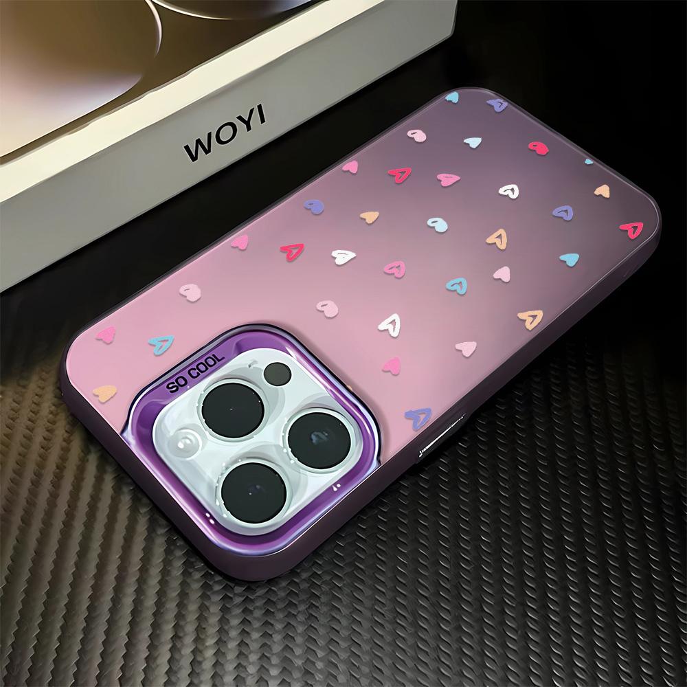 Colorful Love Case For Iphone 16  16E 15 14 13 12 11 Pro Max Cover Funda Coque Bumber Shell 15 14 Case For Iphone 16 Pro Max