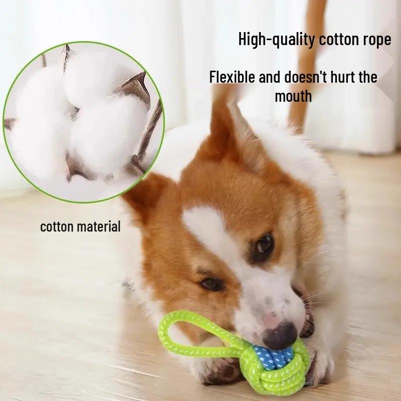 Pet Rope Knot Toy: Durable Bite-Resistant Toy for Small & Medium Dogs