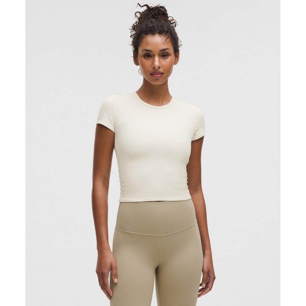 

Lululemon Рубашка с короткими рукавами All It Takes Back Twist Ribbed Light Ivory 8