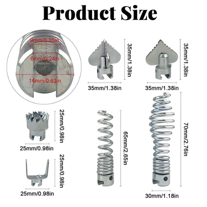 Pipeline Dredging Machine Cutter Cutting Head Set Drain Cleaner Combination Cutter Head Set for Drain Cleaning Machines