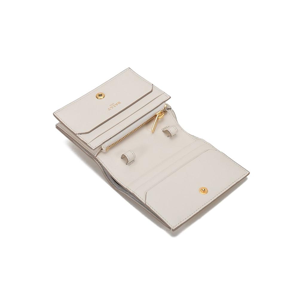 Bally B-Chain Short Metal Leather Wallet Crossbody Shoulder Bag Women bags Bone-White BRITNEY-W-83