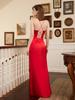 2023 Sexy Sleeveless Strappy Evening Gown for Women - European/American Spring/Summer Collection