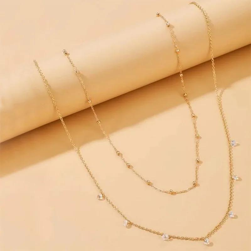 Classic Retro Cute Water Droplet Waist Belly Chain for Women Summer Beach Sexy Simple Body Chain Vacation Jewelry Accessories