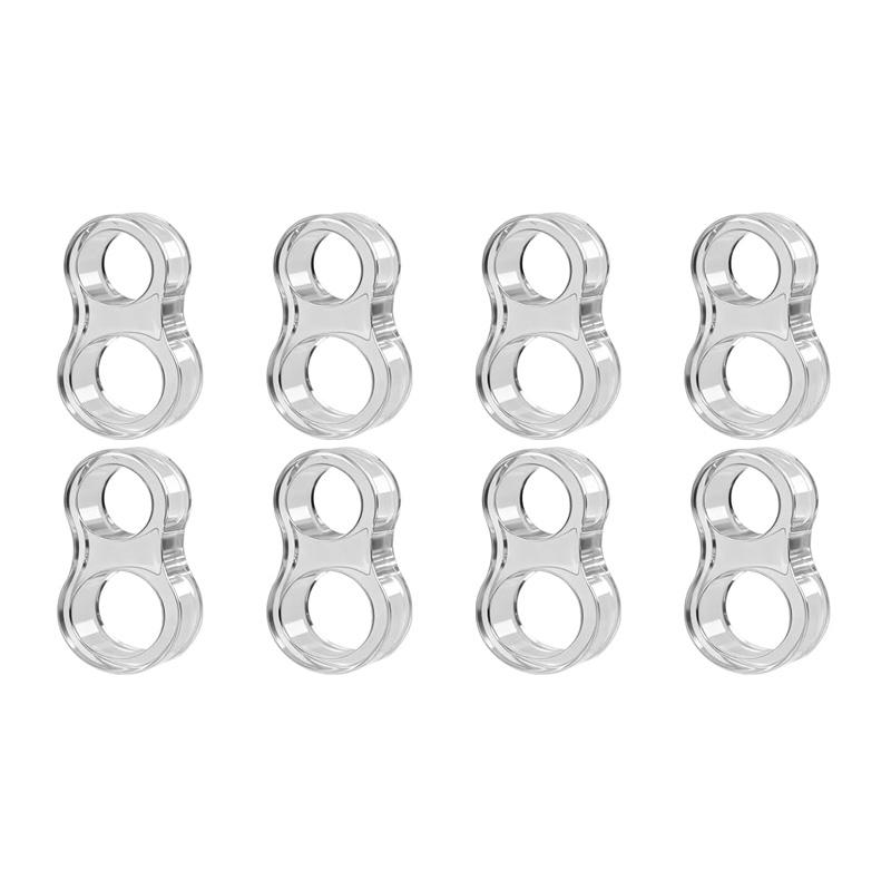 8Pcs Door Handle Bumpers Transparent Doorstop Door Handle Wall Protection Door Handle Buffer Furniture Protection Pad Crash Pad