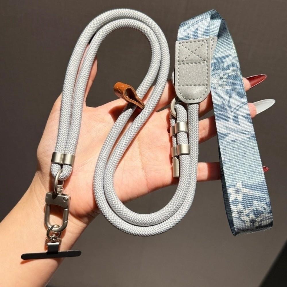 Metal Hook Phone Lanyard 360 Degree Rotation Long Hanging Rope  for Phone Case