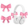 2PCS Bow Shape Headset Attachment 3D Earphone Charms Universal Headphone Accessories  Girls
