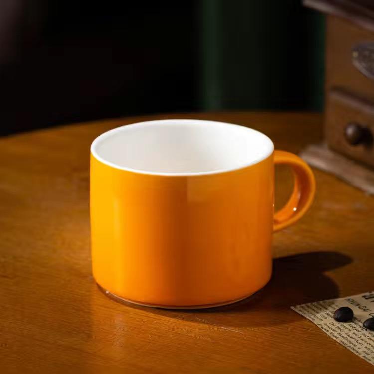 Jednobarevný Jednoduchý hrnek Šálek na cappuccino Šálek na kávu Nordic Style Keramický šálek na vodu Šálek na kávu Šálek na mléko Šálek na snídani