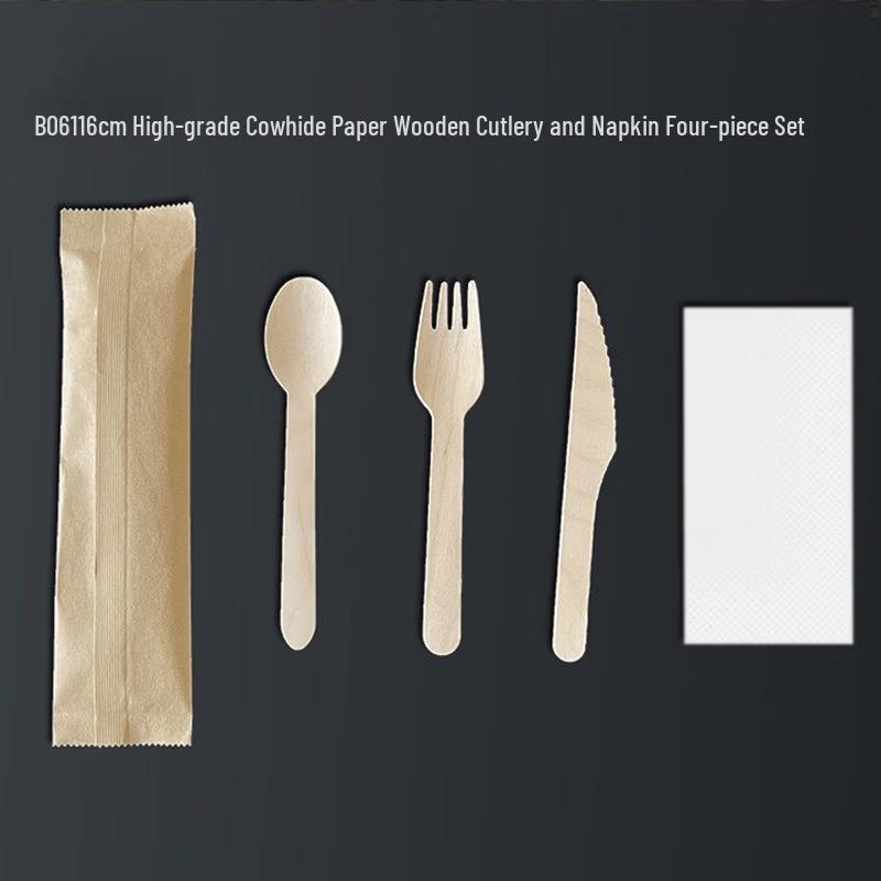 Biodegradable Wooden Disposable Cutlery Set