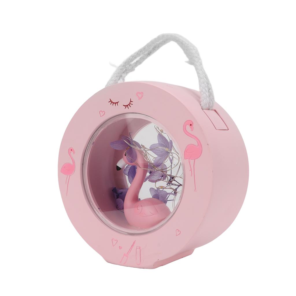 Flamingo Lamp Wall Mountable Double Sided Transparent Romantic Battery Powered Resin Pink Flamingo Figurines