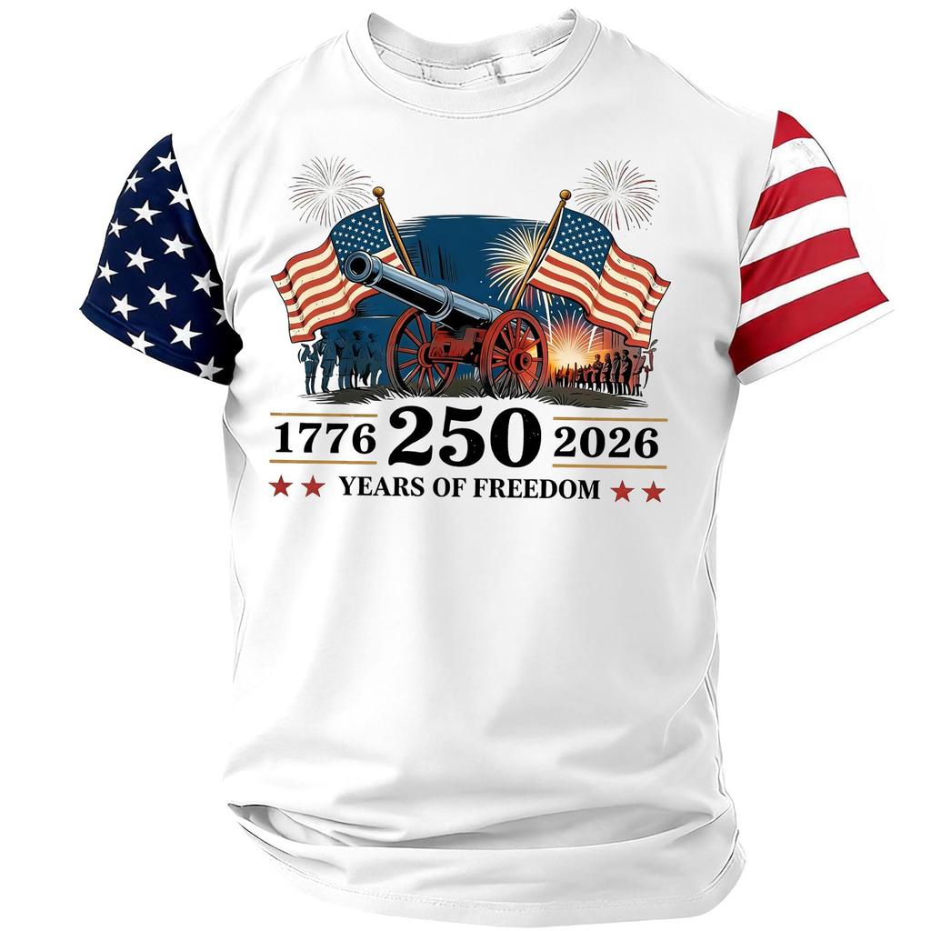 Men's Casual Round Neck Lightweight Breathable Short-Sleeve Top