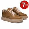 7CM Height Increasing Casual Shoes for Men & Women Leather Breathable Comfortable Elevator Sneakers Lightweight Fashion Sports