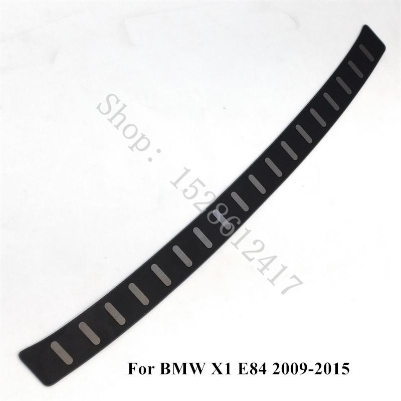For BMW X1 E84 2016 2017 2018 ~ Stainless steel styling Rear Bumper Protector Sill Rear boot guard Trim car Accessories