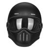 Retro Glass Fiber Motorcycle Helmet for Men & Women - Fits Cruisers & Scooters