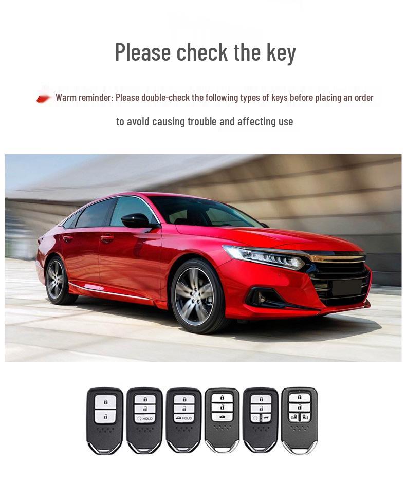 Honda Schlüsselhülle für Civic, CRV, Hybrid, Odyssey, XRV - Schutzschale und Schnalle