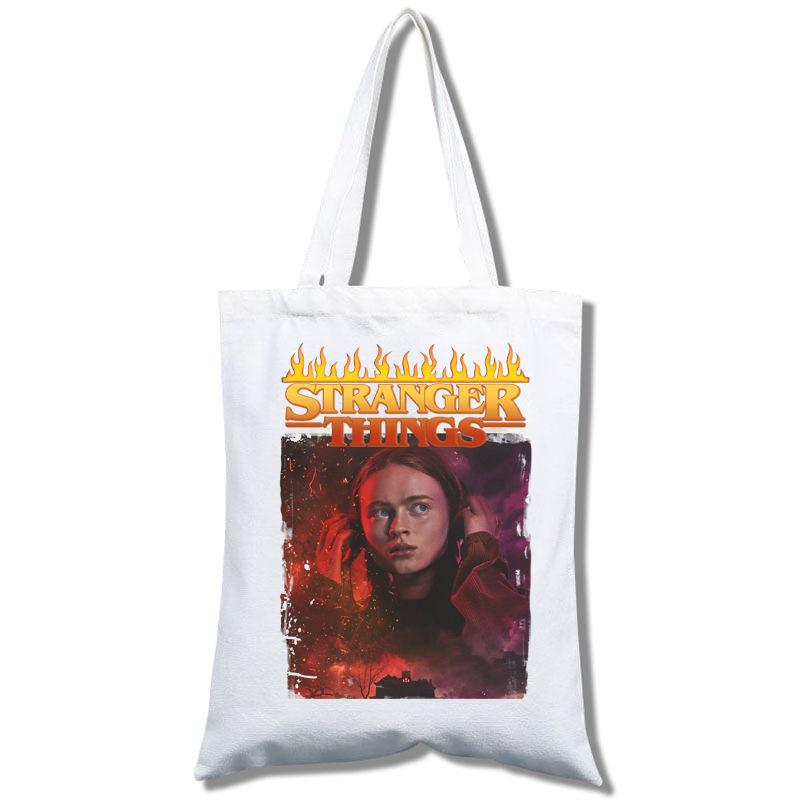 

Stranger Things, Canvas Bag Tote Bag Canvas Bag non-zipper style 5