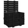 VidaXL Storage Box Black 58x40.5x42 Cm Solid Pine Wood 824997