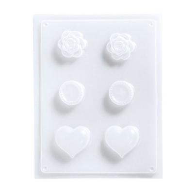 Mold: Decorative Knobs, 3 Designs, 4-5.5cm, Size 23.2x18.3cm