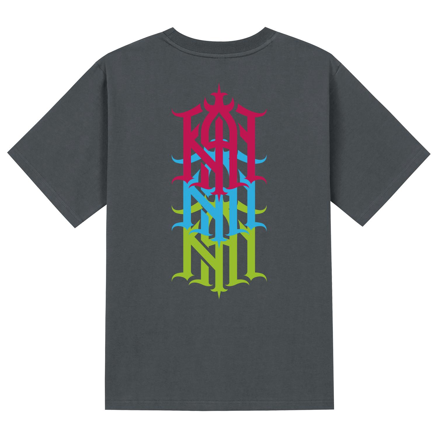 Khan 6312 Ktg0046 Khan Symbol Cross Short Sleeve T-Shirt - Gray Gray/M
