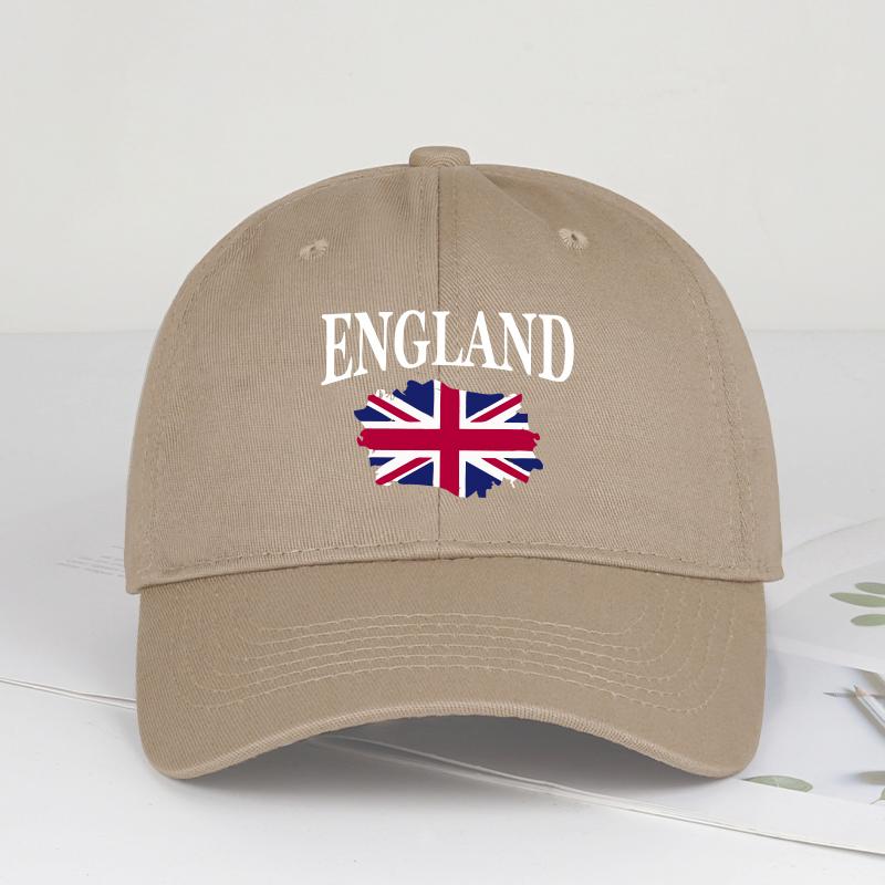 

MLFO England Printed SoftTop Baseball Cap Lightweight Breathable Adjustable Sun Hat Trendy Fashion Casual Cap Unisex