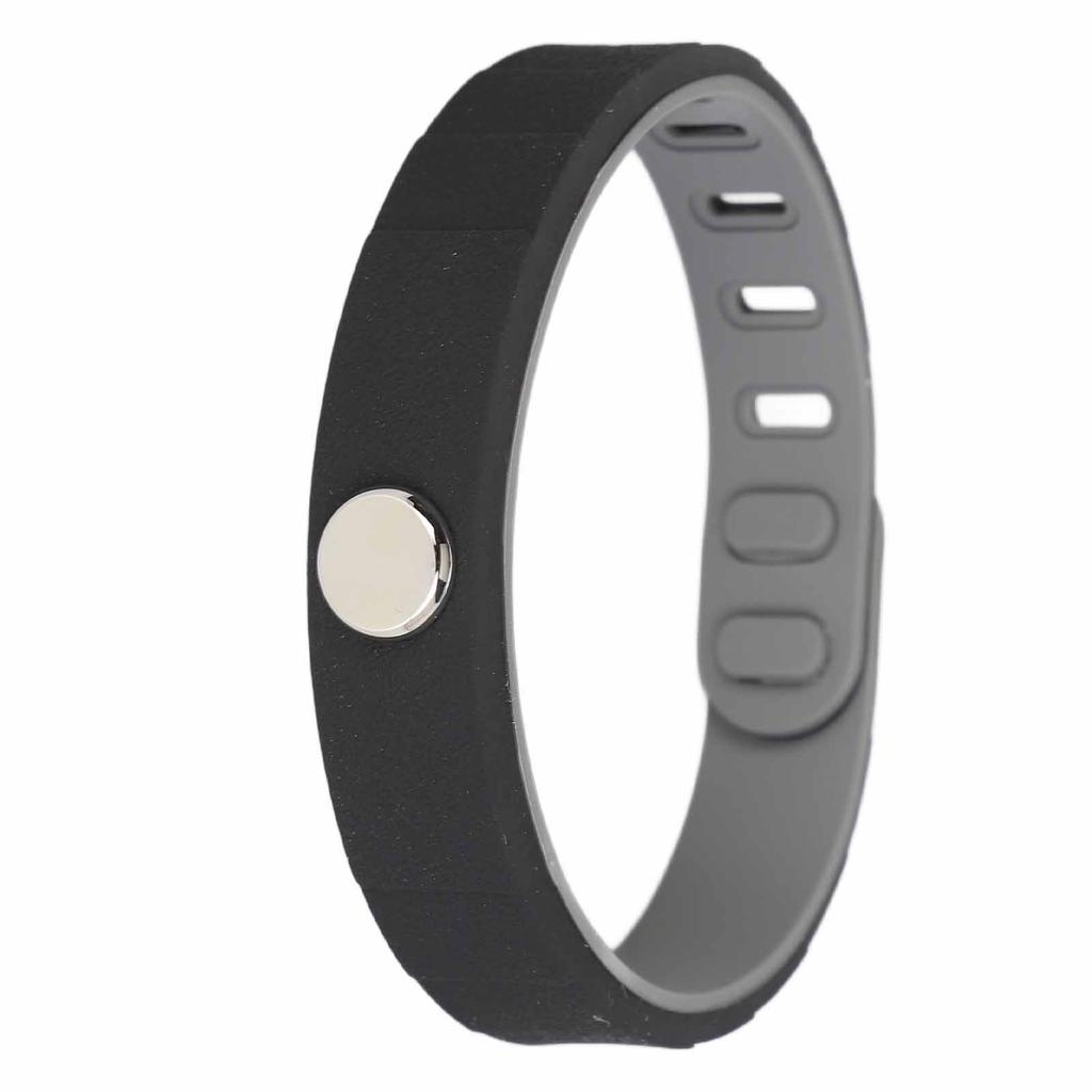 Anti Static Bracelet Adjustable Silicone Waterproof Soft Lightweight Negative Ion Wrist Strap for Women Men Black