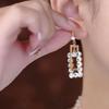 Stylish Geometric Diamond Rectangle Earrings for Women